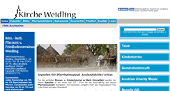 Desktop Screenshot of pfarre-weidling.at